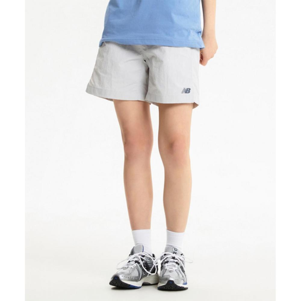 

New BaLance Nbnve2w012 Женские шорты EssentiaL Heritage 3.5 L Серые