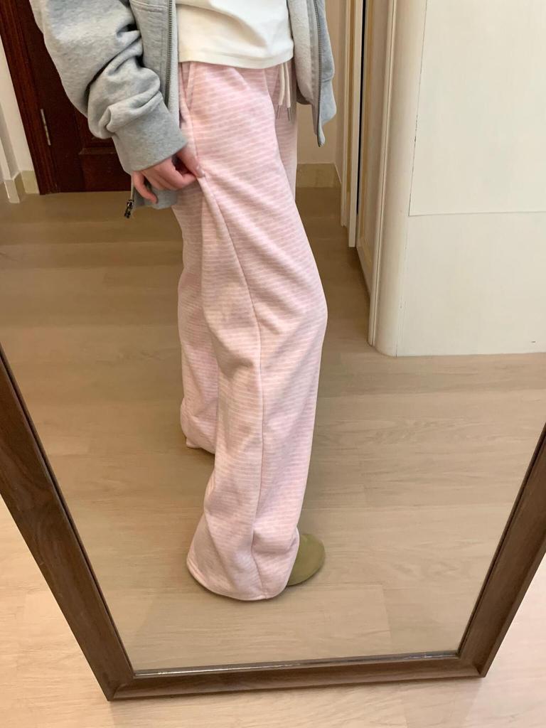 2026 Versatile High-Waisted Striped Pants: Slimming, Comfortable, Casual, and Draping Trousers for Spring/Autumn