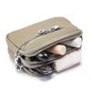 Women PU Leather Coin Purse Double Zipper Wallet Wristlet Key Pouch Small Card Holder Cash Change Purse Portable Mini Clutch Bag