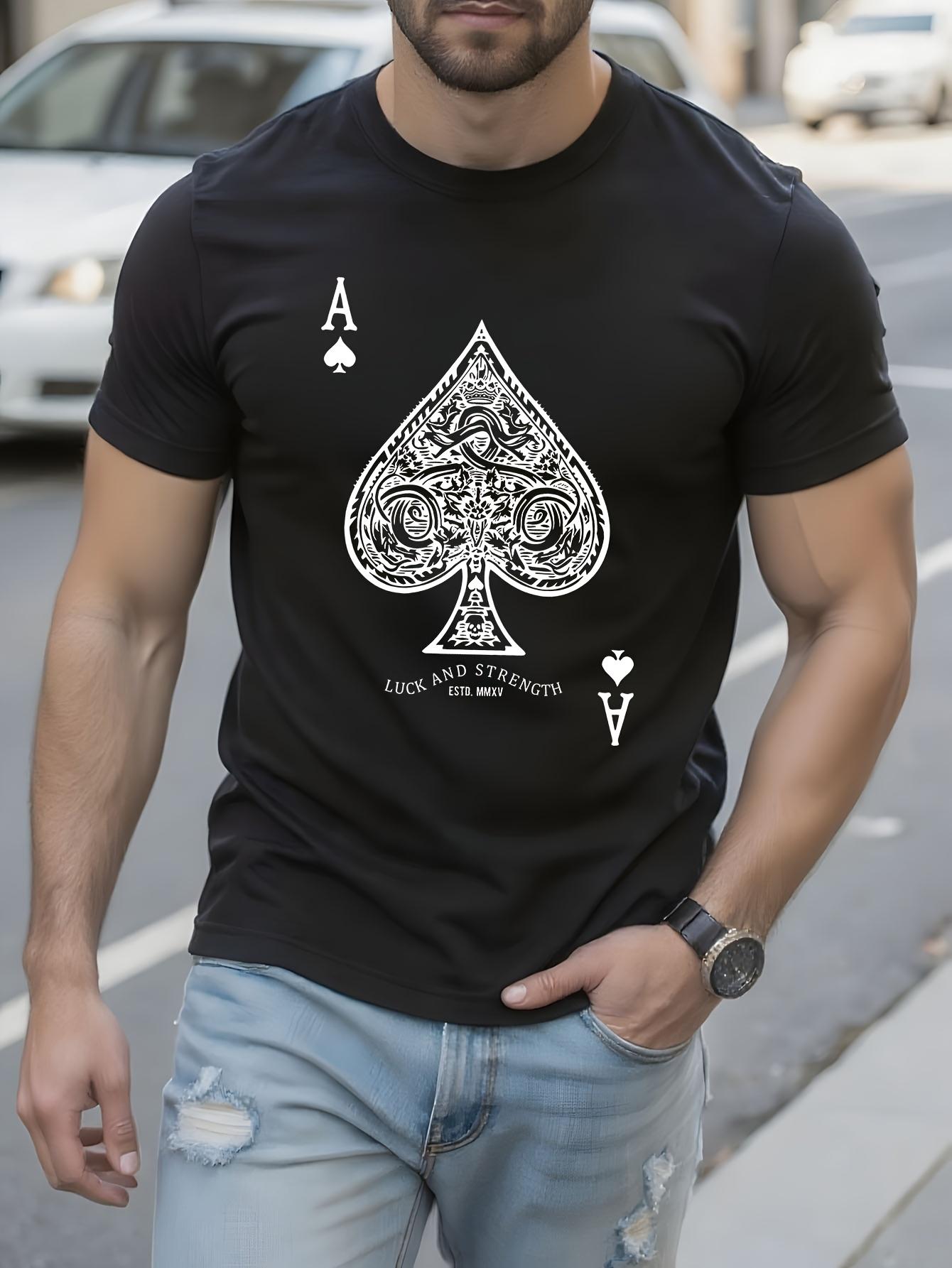Vintage Ace of Spades 3D Graphic Tshirt Graphic Tshirt - ... XXL