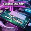 Custom Name Personalized Ghostbusters Pattern Mousepad, Laptop PC Desk Mat, Decorative Desk Mat for Home Keyboard Pad Gift