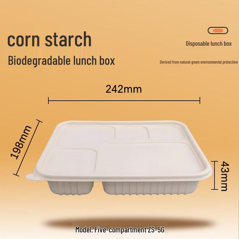 Bowl Master Eco-Friendly Multi-Compartment Biodegradable Takeaway Boxes