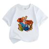 Kids Boys Girls 100% Cotton Crew Neck Short Sleeve T-Shirt,