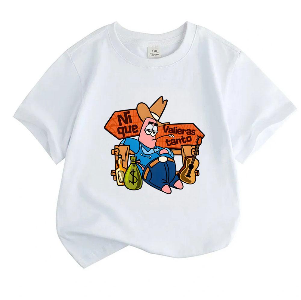 Kids Boys Girls 100% Cotton Crew Neck Short Sleeve T-Shirt,