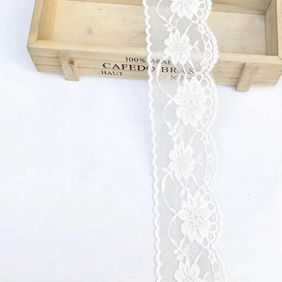 Bordure en Dentelle Brodé Blanc Noir 9 cm de Large 10 Yards Ruban Décoratif Bande pour Robe de Mariage Garniture de Vêtements Matériaux d'Accessoires de Couture DIY