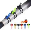 10pcs High Pulling Force Fishing Bait Holder with Rubber Rings Fishing Rod Fixed Fishing Tackle