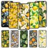 Phone Case For Oneplus 13R 13 12 10T 11 R10 Nord N100 N200 N10 9 9R CE 2 3 Z Pro Lite 5G Soft TPU Summer Fresh Fruit Lemon Print