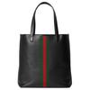 Gucci Ophidia Web Detail Double G Logo Soft Leather Tote Bag Men Tote Bags Black 834463-AAE1A-1042