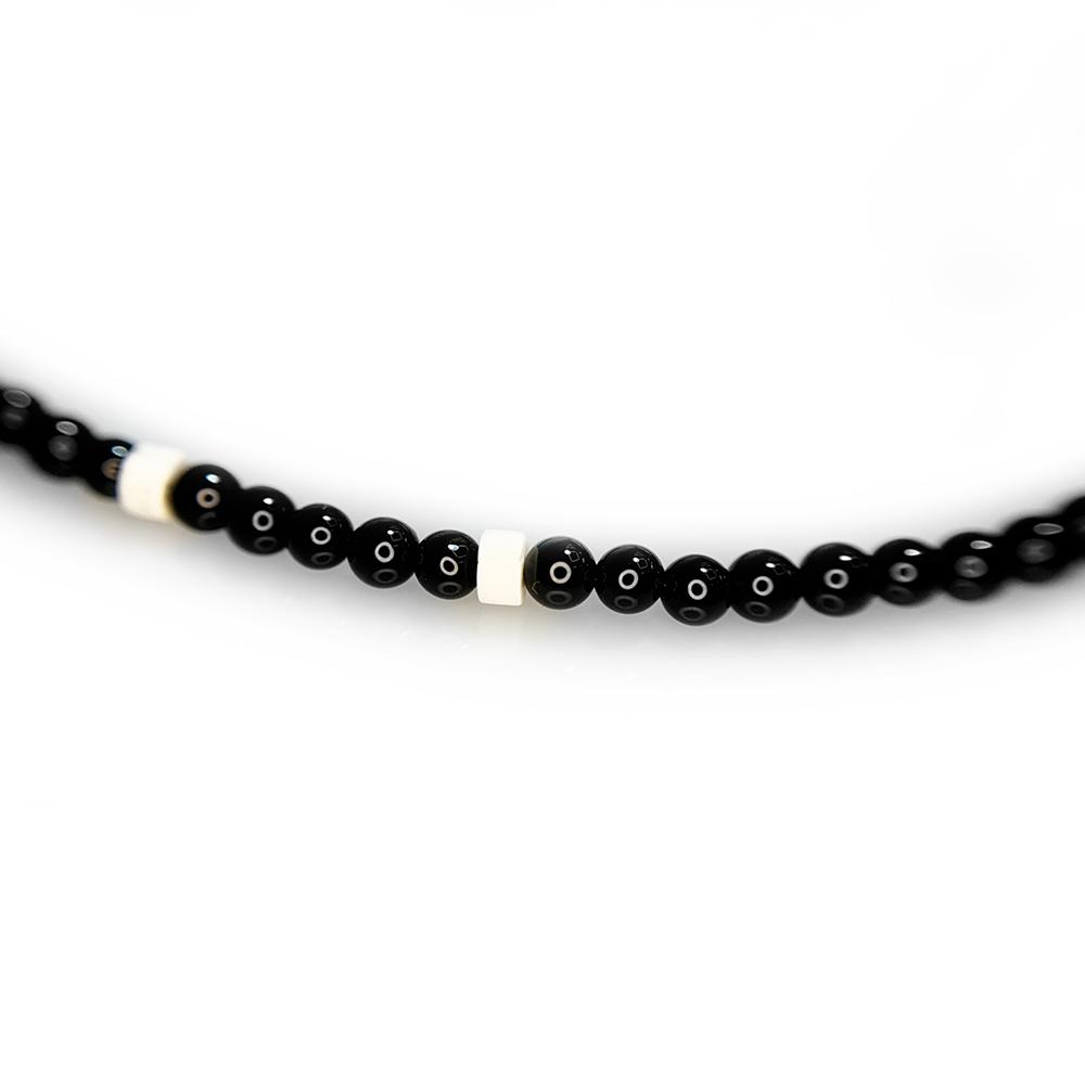 Agroundring Onyx Bead Necklace (Agate)