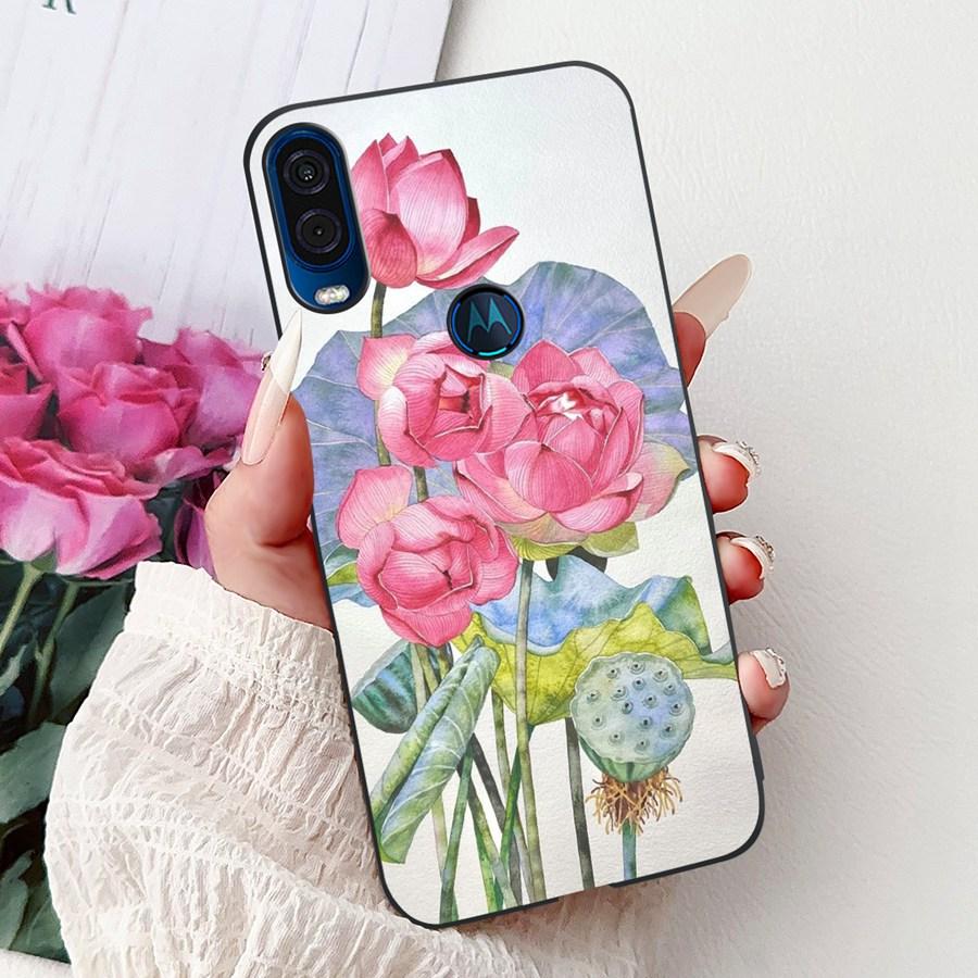 Για θήκη Motorola One Vision Κάλυμμα ONEVision Μοντέρνο Ζωγραφισμένο Σιλικόνης Μαλακό Πίσω Κάλυμμα Για θήκη Motor One Macro Προστατευτικό Κέλυφος