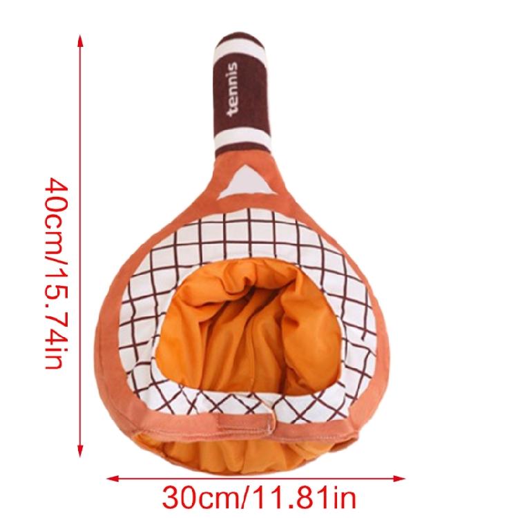 Funny Adult Stuffed Tennis Racket Shape Hat Christmas Headwear Women Teen Carnivals Party Gift Birthday Christmas Hat
