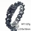 KALEN Punk Style Fine Jewelry Fashion Bracelets Stainless Steel Skull Links Bracelet for Men