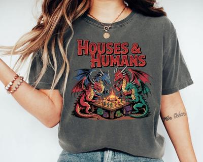 Häuser Und Menschen T-Shirt, Dungeons And Dragons Geschenk T-Shirt Unisex
