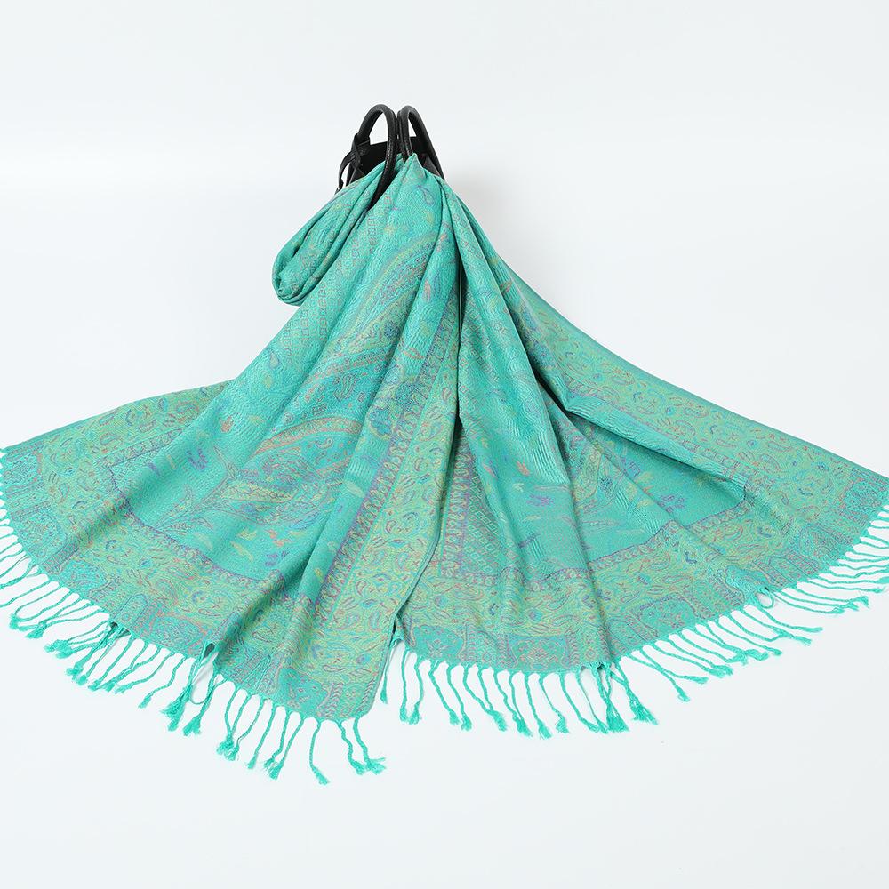 New red shawl with women's travel vacation photo scarf warm scarf cape