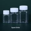 30, 50, 100ml Wide-Mouth Transparent Plastic Bottles with Lids for Samples