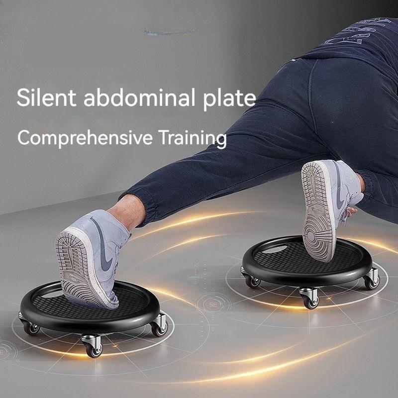 Multifunctional Abdominal Muscle Skateboard Comprehensive Training Sliding Disk Abdominal Wheel Indoor Mute Fitness Equipment