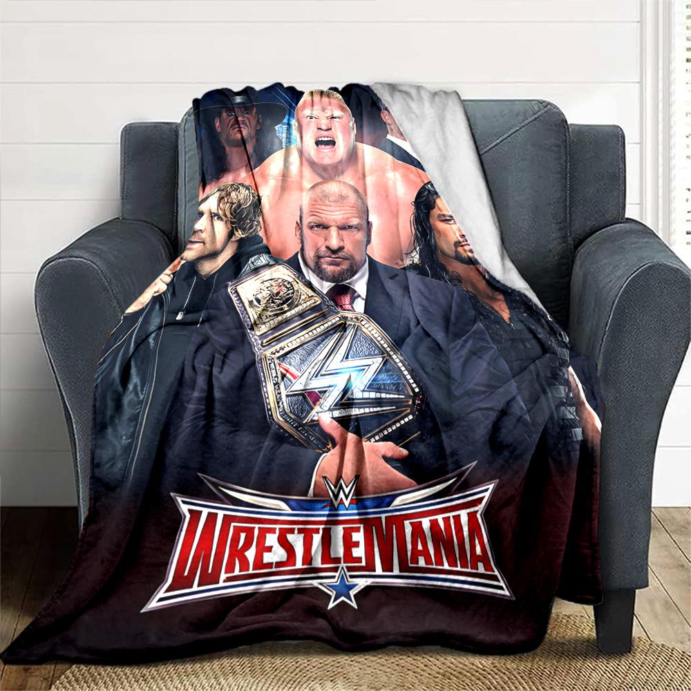 Wrestlemania Decke Bequem Groß für Bett Wohnzimmer Sofa für Alle Jahreszeiten Digitaldruck Perfektes Geschenk für Verwandte und Freunde