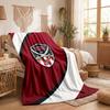 Sheffield United Football Print Flannel Blanket Soft Warm Sofa Bed Throw Blanket For Home Office Bedroom