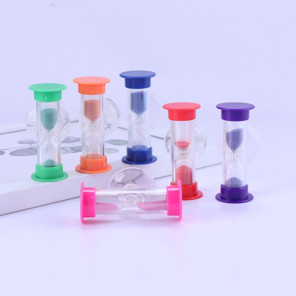 Suction Cup Mount Sand Timer 2/3 Minutes Mini Hourglass Hourglass Sand Clock  Desktop Display