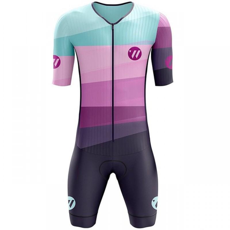 Mens Quick-Dry Triathlon Cycling Bodysuit Road Bike Racing Endurance Training