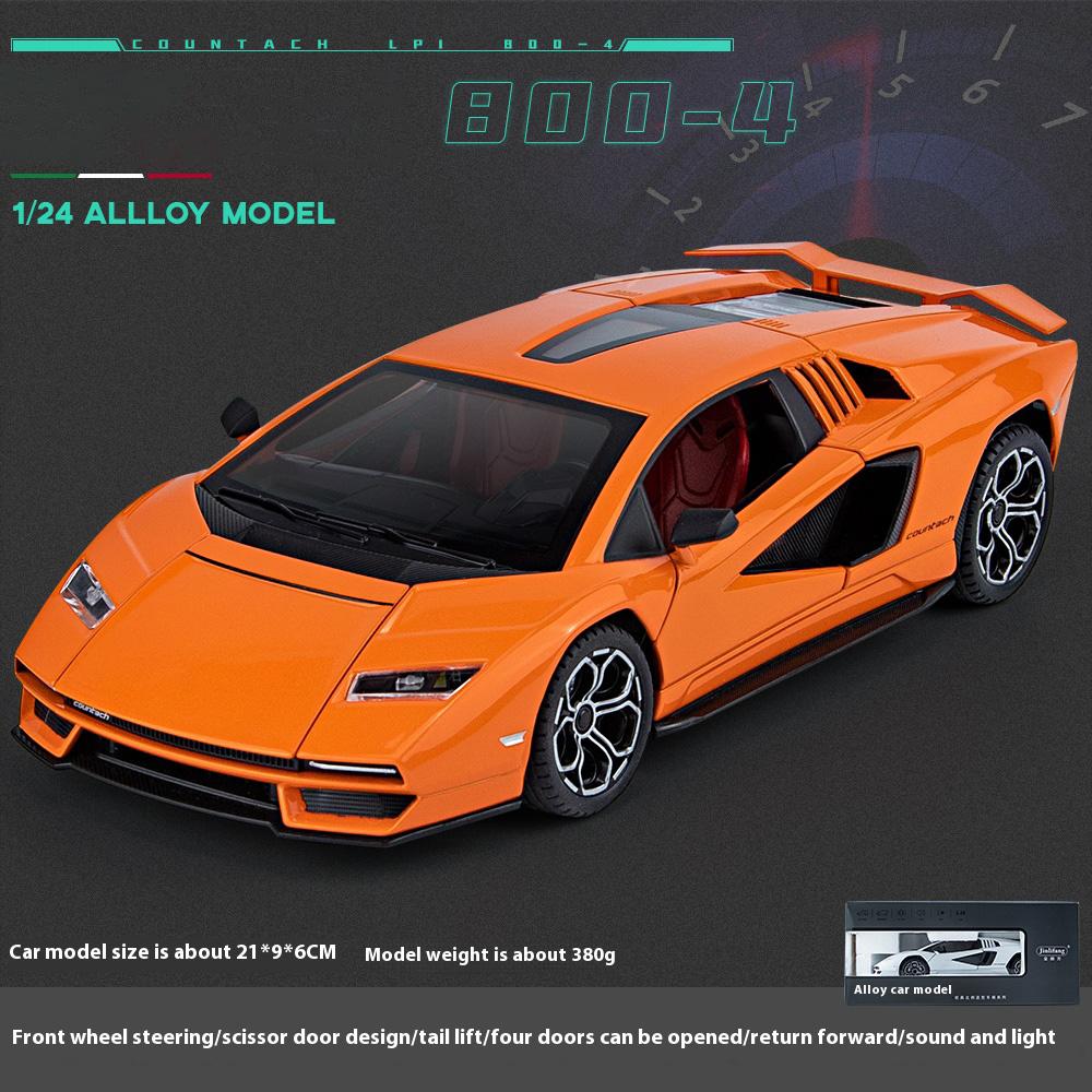 1:24 alloy LPI 800-4 model, cool sound and light, exquisite desktop ornaments, the best collection for car model enthusiasts