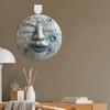 Sculpture de Masque Visage de Lune Ornement Créatif Décoration d'Intérieur d'Inspiration Lunaire
