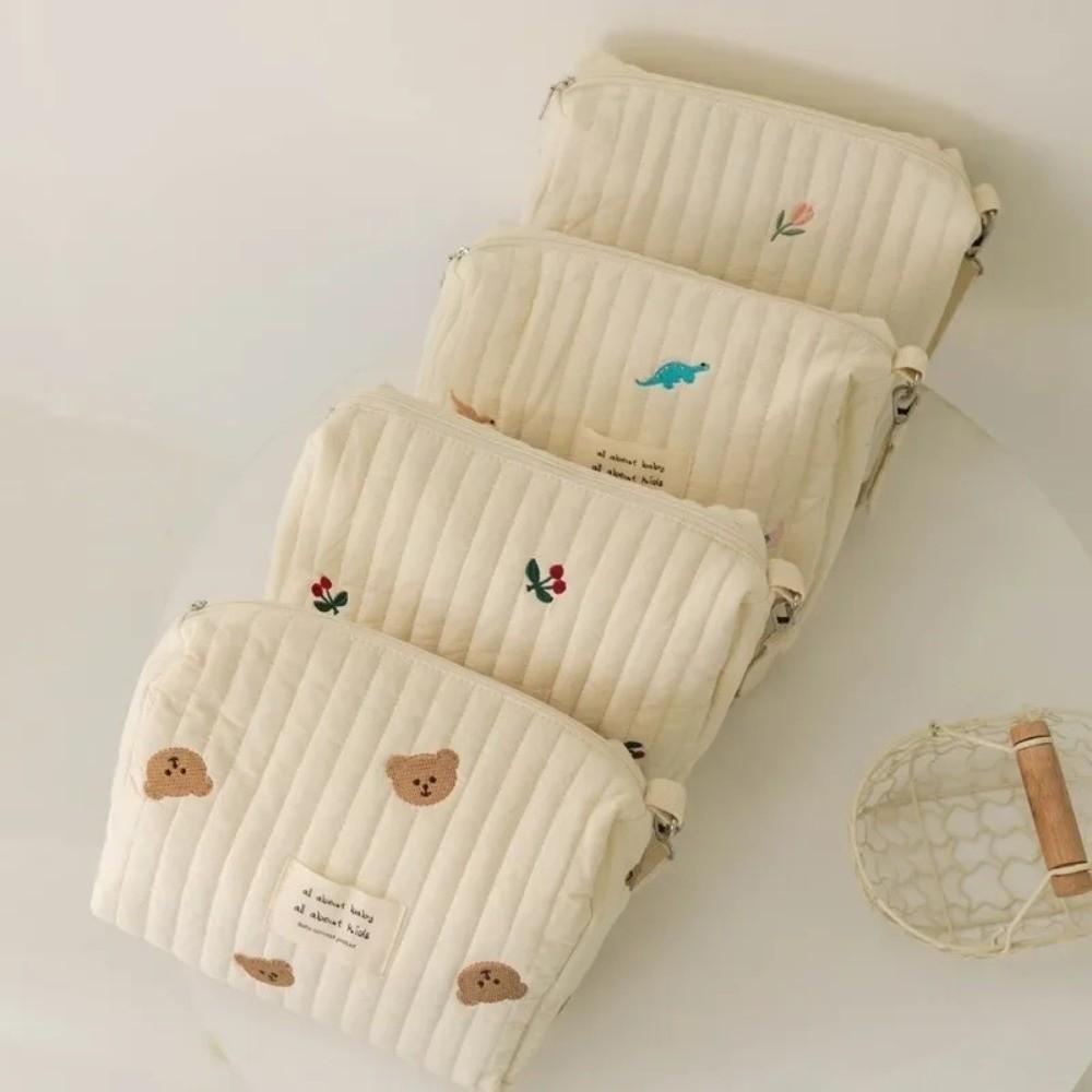 Zipper Stroller Hanging Bag Cute Print Mommy Bag Ins Makeup Bags  Baby