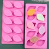 10-Cavity Leaf Shape Silicone Mold Handmade Soaps Chocolate Candy Baking Mold Fondant Molds Cake Decor Moulds