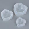 1Pcs 3D Love Heart Design Silicone Cake Mold Diamond Soap Moulds Decorating Tool