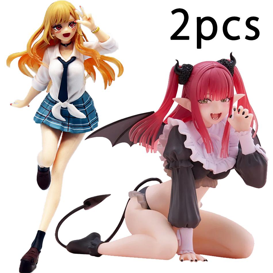 2 Stück Mein liebes Kleid Marin Kitagawa Liz Sie süße Anime-Figur PVC Sammlermodell Tischschmuck Spielzeug Kinder Geburtstagsgeschenke