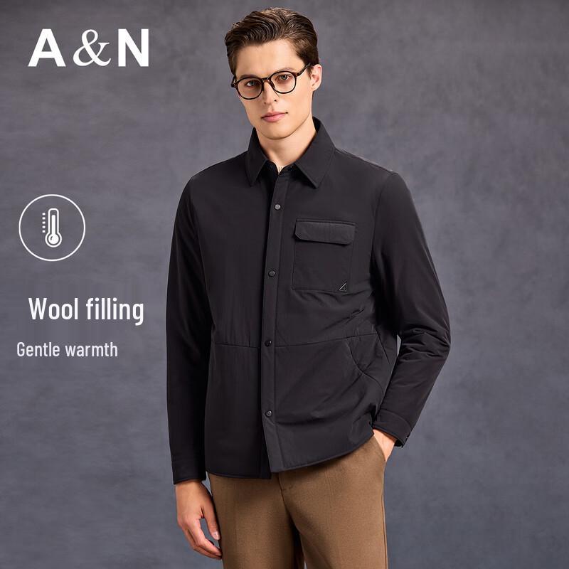 Antonio Men's Business Wool-Lined Padded Jacket