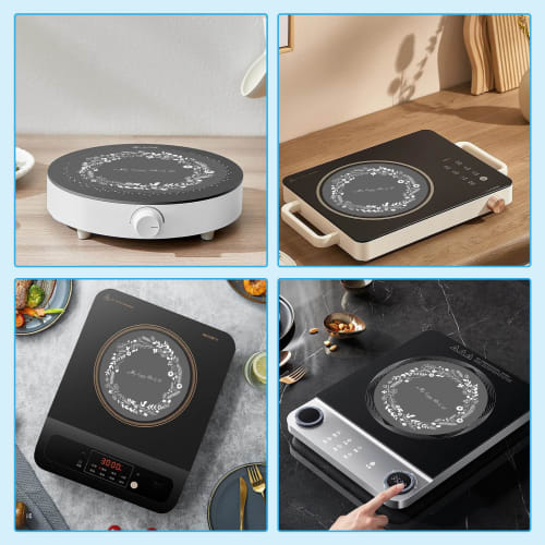 Doyime IH Cooking Mat (Set of 2) - Protective Mat for Induction Cooktops, Insulating Pad, Washable, Prevents Burning, Stain-Resistant Plate for IH Coo