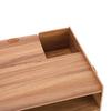 Monitor Stand Computer Desktop Laptop Shelf Desk Table Bracket Holder Storage Rack(Cherry Wood)