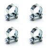 120pcs 7-18mm Mini Clamp Fuel Injection Hose Air Hose Clamps Assortment Kit Diesel Petrol Metal Pipe Clips Assorted Kit