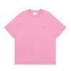 Unisex Loose Fit Cotton T-Shirt With Heart Embroidery Casual Short Sleeve Round Neck Top