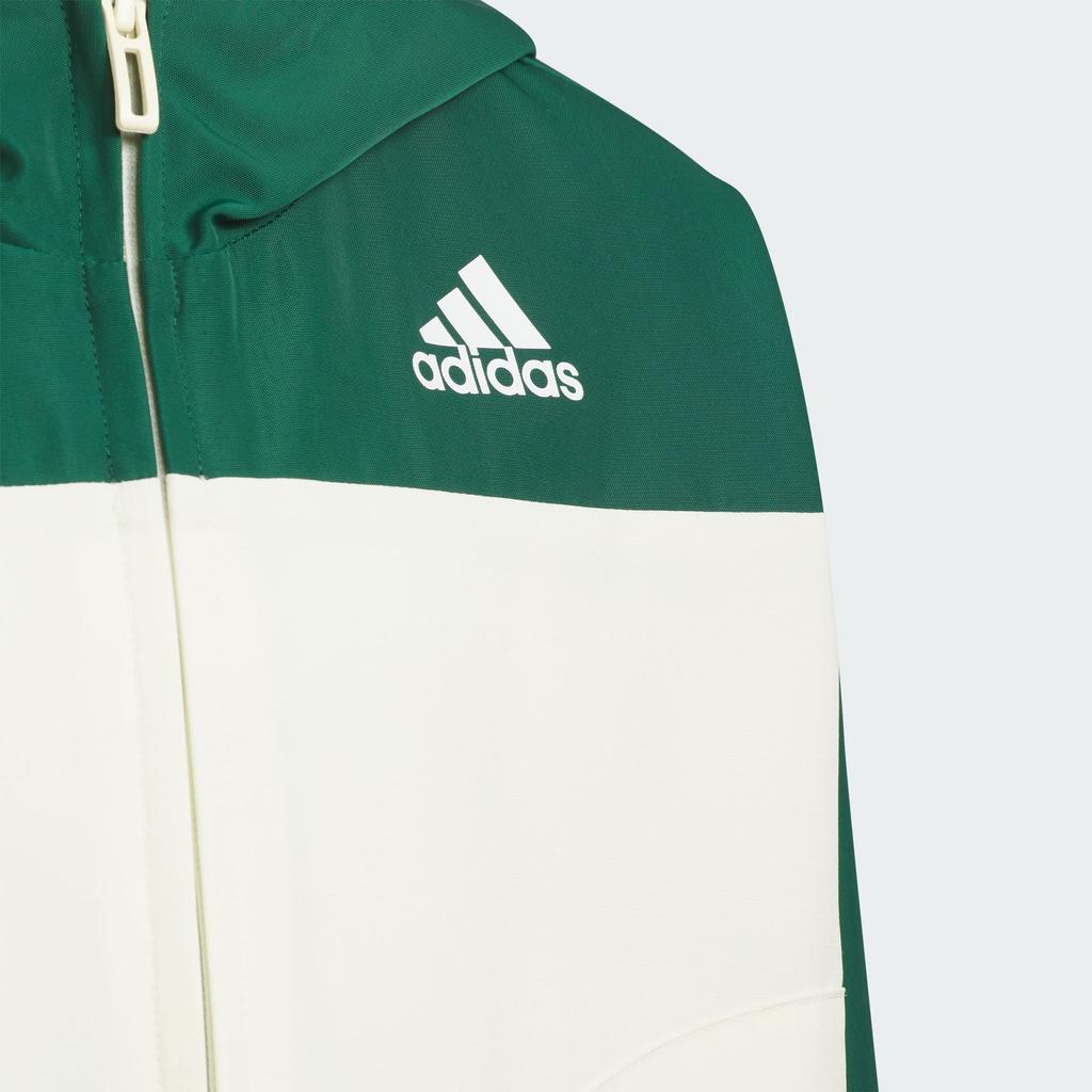 Adidas Urban Jacket Printed Sportswear Kids Jacket Forest-Green White JF1378
