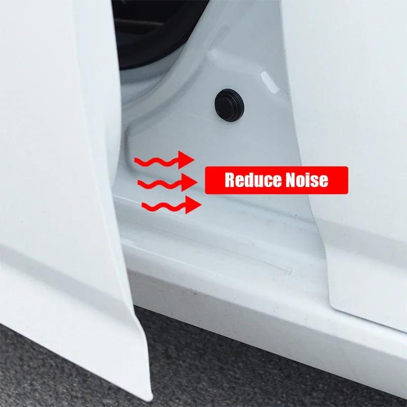 10PCS Car Door Anti-shock Silicone Pad Universal Anti-Noise Buffer Gasket Anti-collision Door Sticker Soundproof Crash Pad