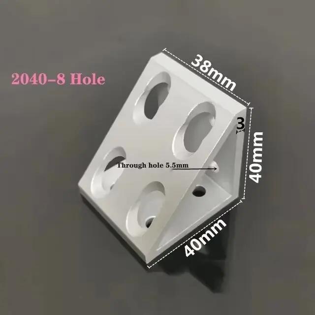 Aluminum Profile 90 Degree Block Triangle Connector Bracket For 2020 2040 3030 4040 4080 Series V-slot Aluminum Profile