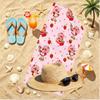 Strawberry Shortcake Print Beach Towel, Versatile Lightweight Absorbent Beach Towel for Pool Surf Yoga Bathroom, Perfect Birthday Holiday Gift
