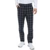 Admiral Golf ADMA373 Men's Checkered Tapered Golf Pants, Black