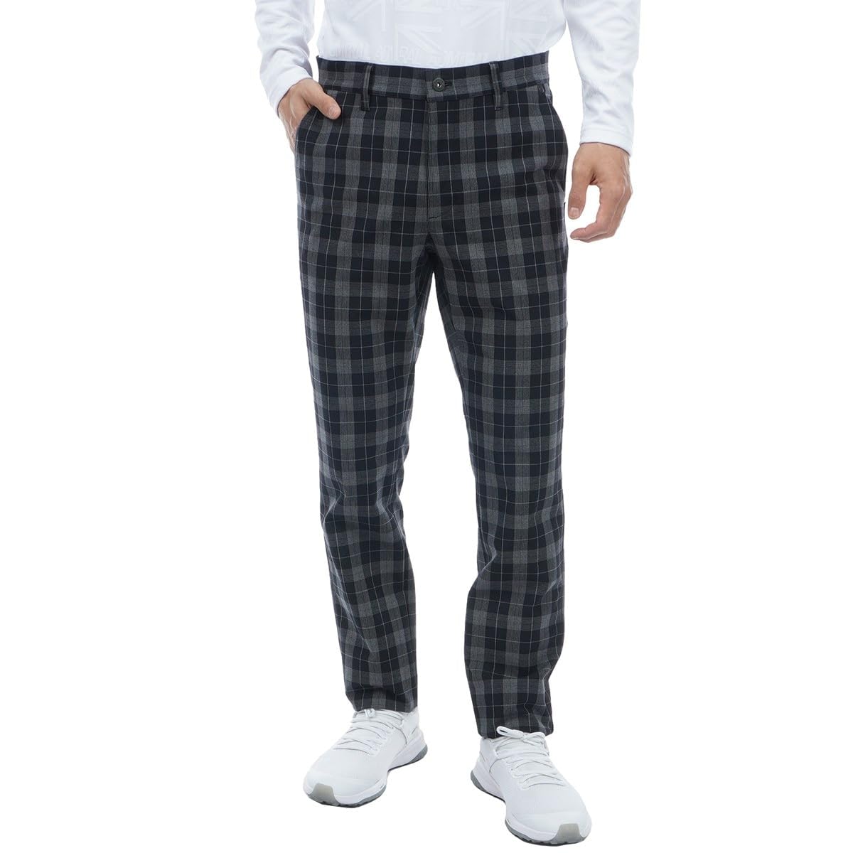 

Admiral Golf ADMA373 Men s Checkered Tapered Golf Pants, Black