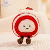 Food Collectibles 12cm Rubber Rabbit Candy Dessert Cake Plush Toy Ultra-Soft Swiss Roll/Chocolate Cake/Cupcake Stuffed Doll