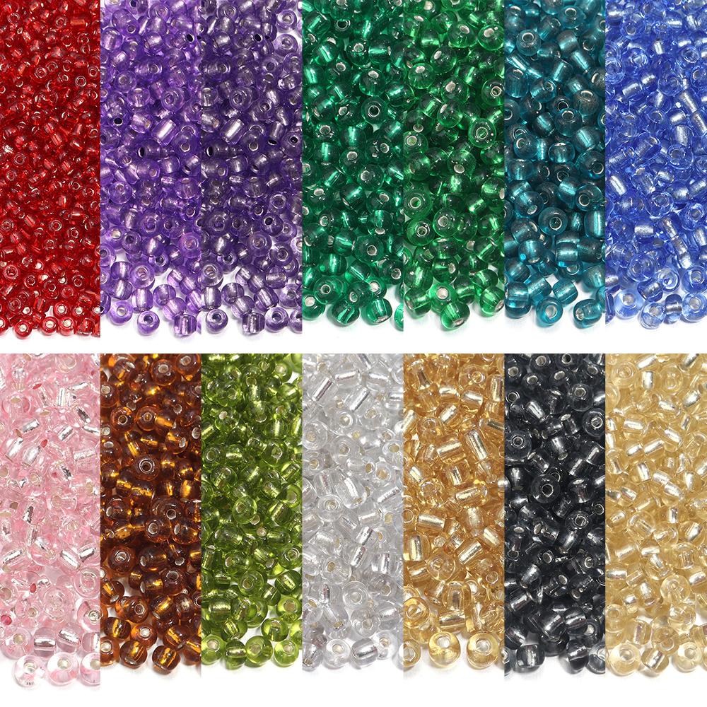 160/800pcs 4mm Glass Beads Seed Beads Loose Spacer Beads For Jewelry Making DIY Handmade Earrings Bracelets Necklace Accessories