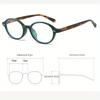 Chic Oval Anti-Blue Light Glasses for Women Retro Korean Style with Clear Lens