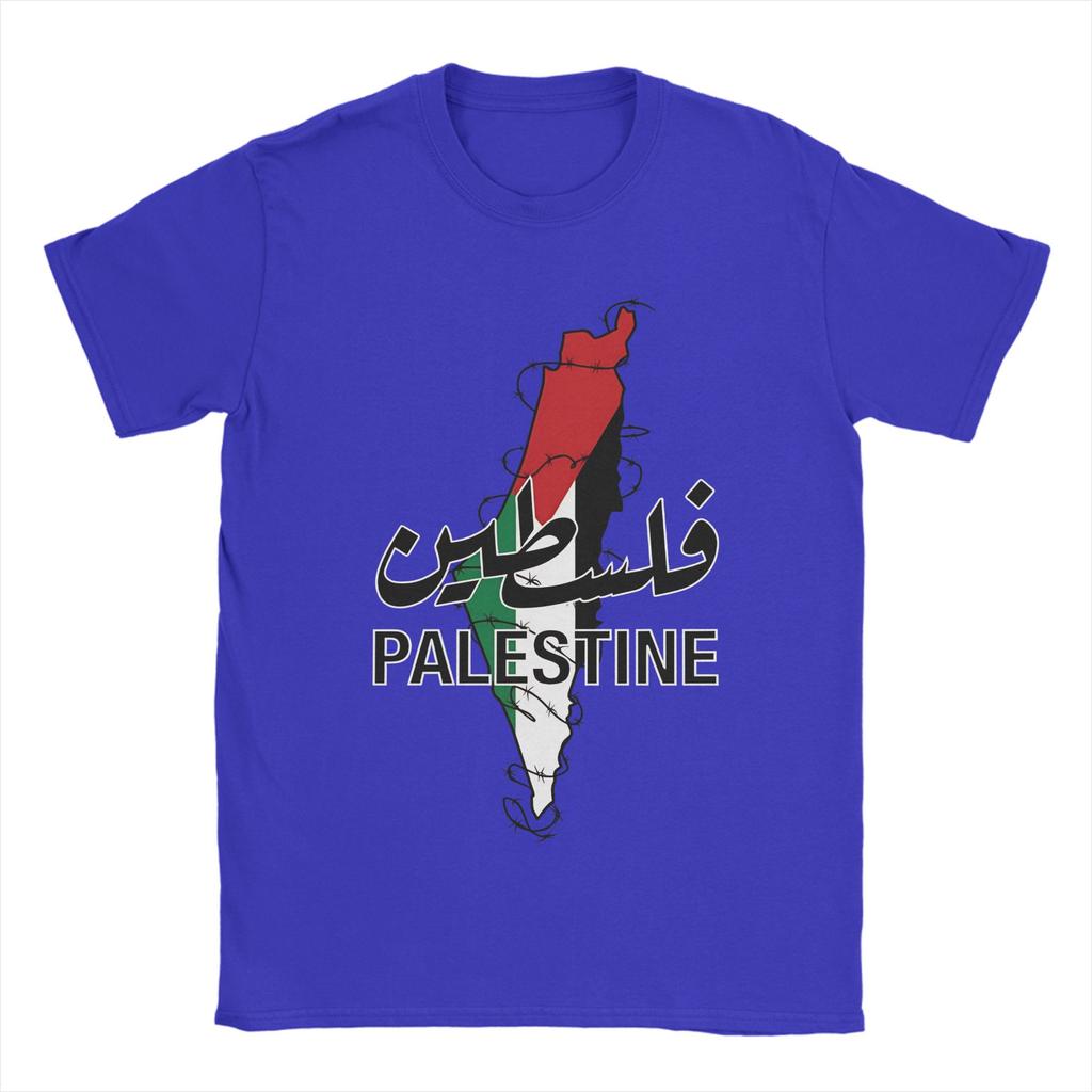 Unisexs Palestine Map Palestinian T Shirts Cotton Clothes Summer Awesome ShortSleeve TShirt ONeck Fashion Tshirt Plus Size
