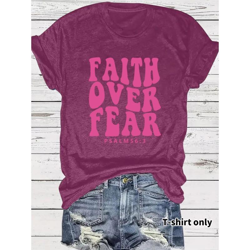 Women's Fashionable, Loose and Casual Short-sleeved Round-neck T-shirt