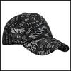 Cap with English CA648 [White Fang] Letters, Hat, Sports, Running, Outdoor, Men's, Women's, (Silver)