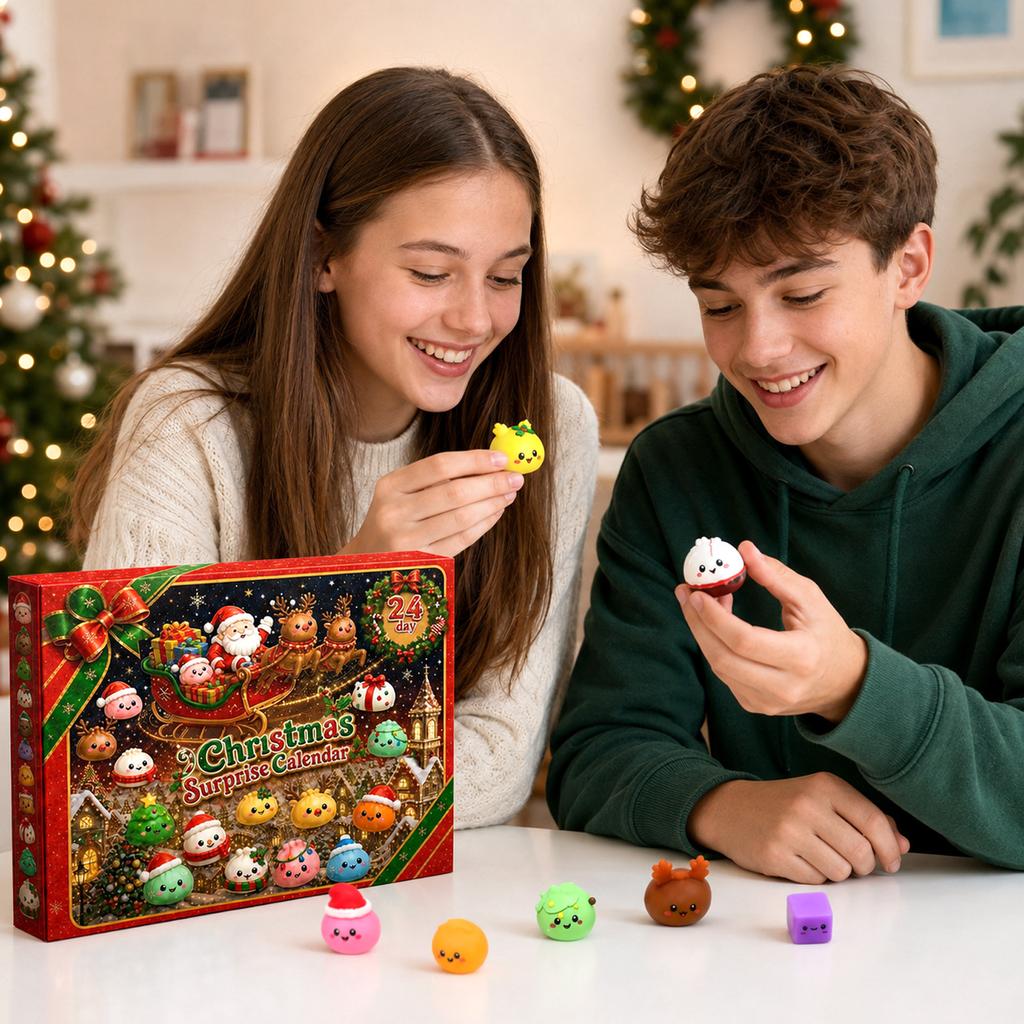 Vánoční adventní kalendář s baozi (plněnými knedlíčky) 2026 s odpočítáváním dnů