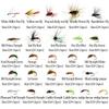 30/70/88/92 Stück Fliegenfischen Fliegen Set Mit Woolly Bugger Hare's Ear Nymphe Trocken-/Nassfliegen Elchhaar Köcherfliege Royal Wulff Tschechische Nymphe