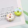 9pcs Kawaii Simulation Fruit Flower Donuts Flatback Resin Cabochon Toys Scrapbook DIY Jewelry Phone Decoration Accessories